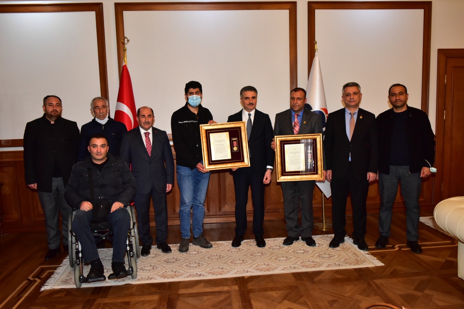 Gazilerimize Devlet Övünç Madalyası ve Beratı Verildi