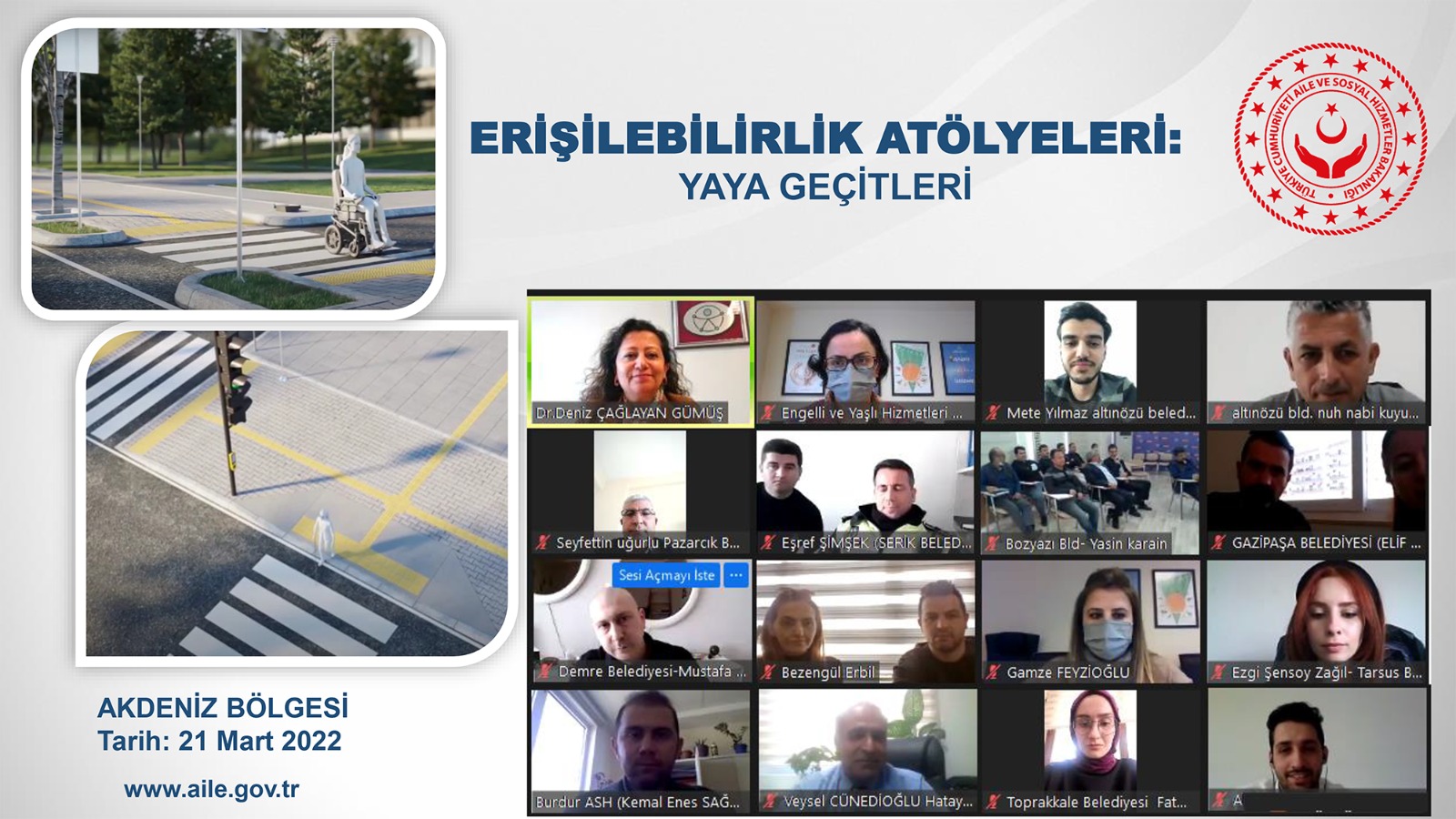 Belediyeler İçin “Erişilebilirlik Atölyeleri: Yaya Geçitleri” Başladı