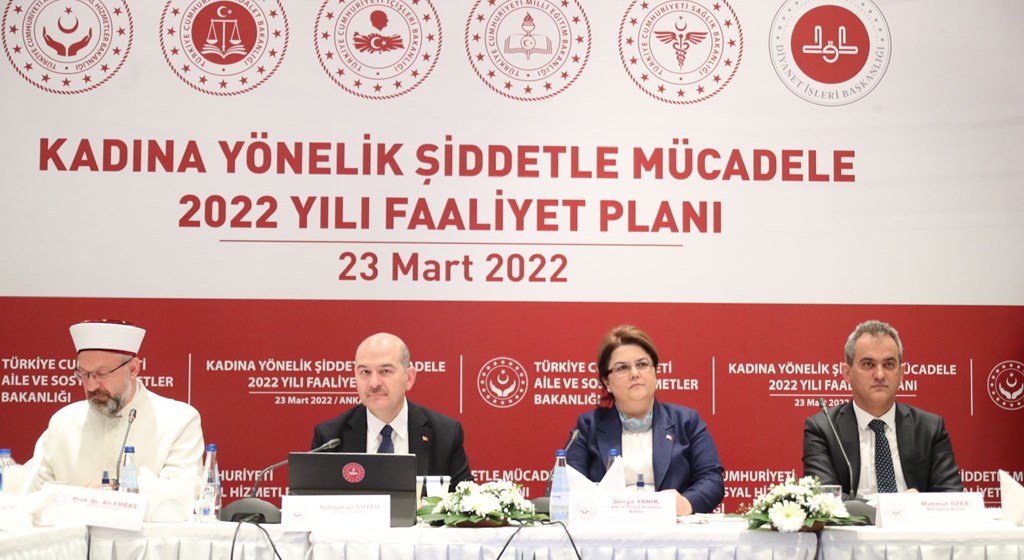 Aile ve Sosyal Hizmetler Bakanımız Derya Yanık Başkanlığında “Kadına Yönelik Şiddetle Mücadele 2022 Faaliyet Planı” Tanıtım Toplantısı Gerçekleştirildi