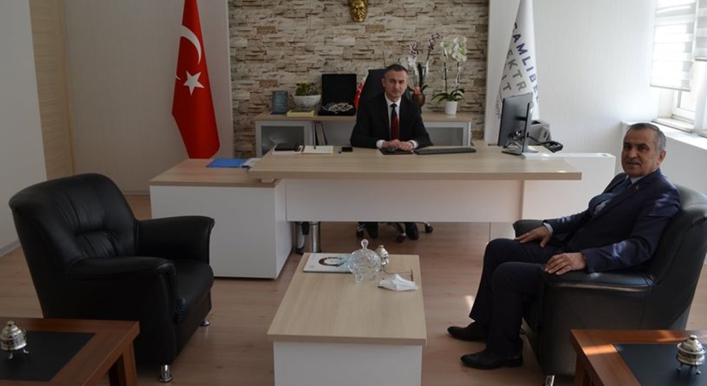 İl Müdürümüz Mahmut ÖZDEMİR ÇEDAŞ Müdürü Mustafa DİNÇARSLAN’ı Ziyaret Etti