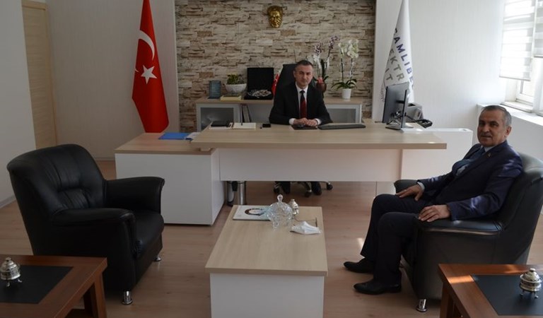 İl Müdürümüz Mahmut ÖZDEMİR ÇEDAŞ Müdürü Mustafa DİNÇARSLAN’ı Ziyaret Etti