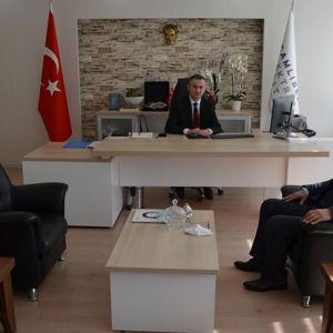 İl Müdürümüz Mahmut ÖZDEMİR ÇEDAŞ Müdürü Mustafa DİNÇARSLAN’ı Ziyaret Etti - fotoğraf 1