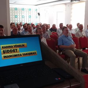 "KADINA EL KALKAMAZ" Mottosu ile Kadına Yönelik Şiddetle Mücadele Eğitimi Verildi. - fotoğraf 1