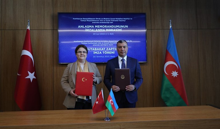 Bakanımız Derya Yanık Türkiye ve Azerbaycan Arasında "Sosyal Hizmetler" Alanında İş Birliğine Yönelik Mutabakat Zaptını İmzaladı