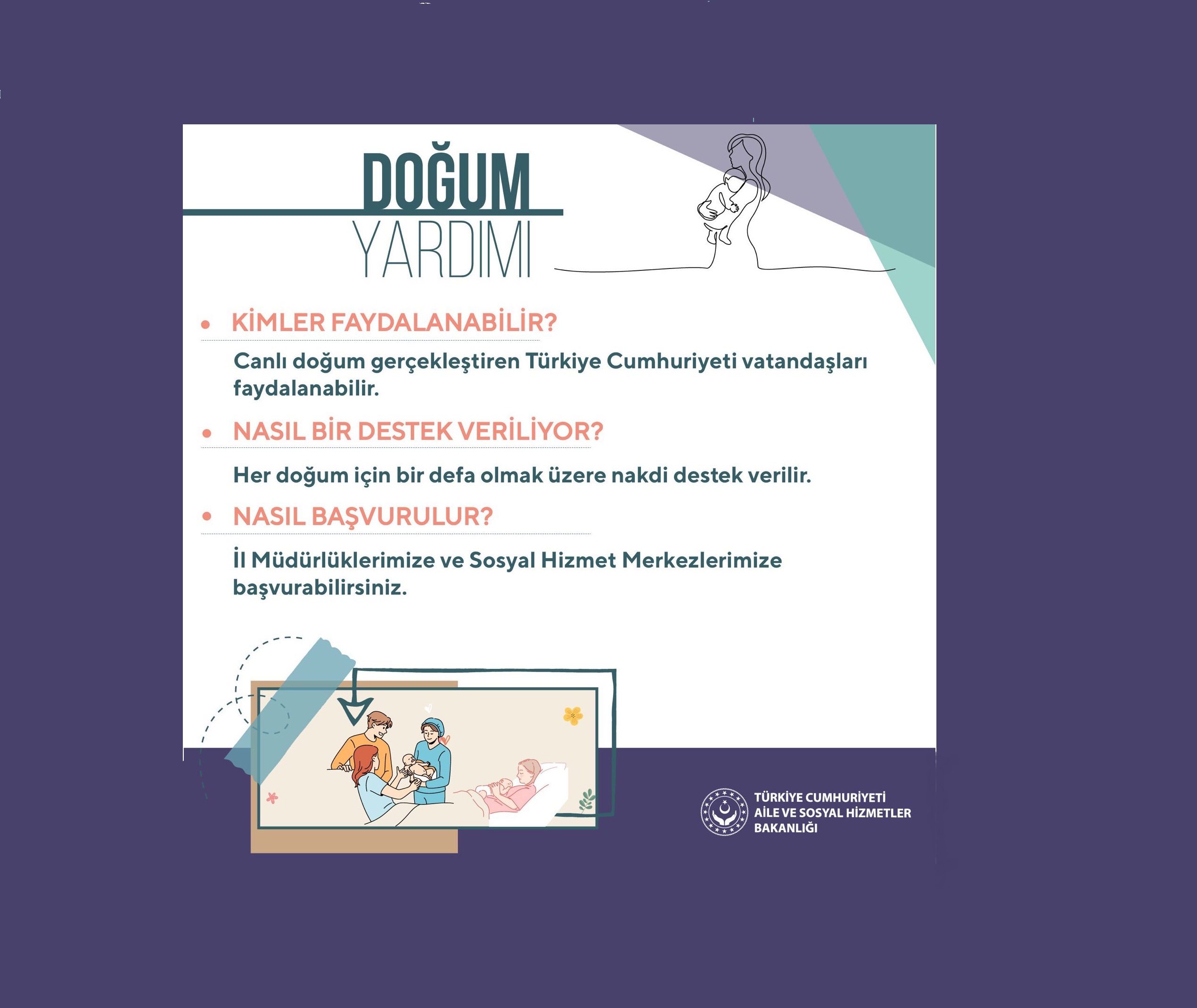 Doğum Yardımı Nedir? Kimler Nasıl Faydalanabilir?