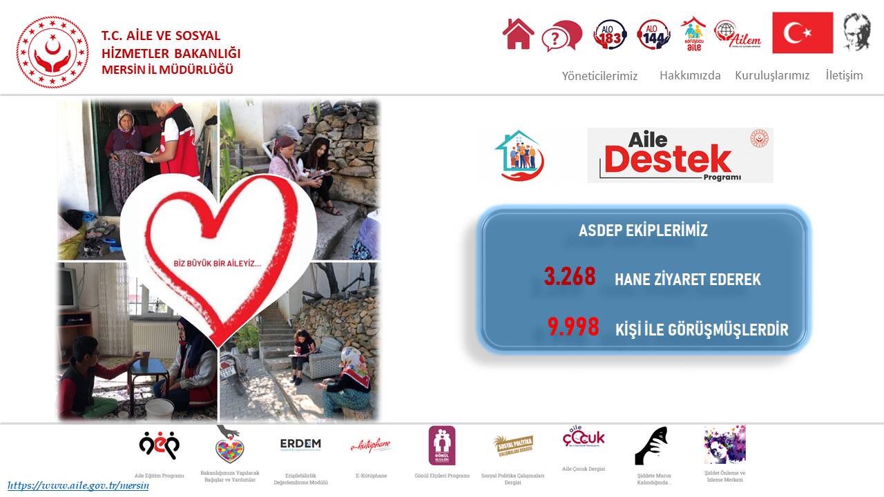 31 Ekim 04 Kasım tarihleri arası Aile Sosyal Destek Programı (ASDEP) Hane Ziyaretlerimiz. 