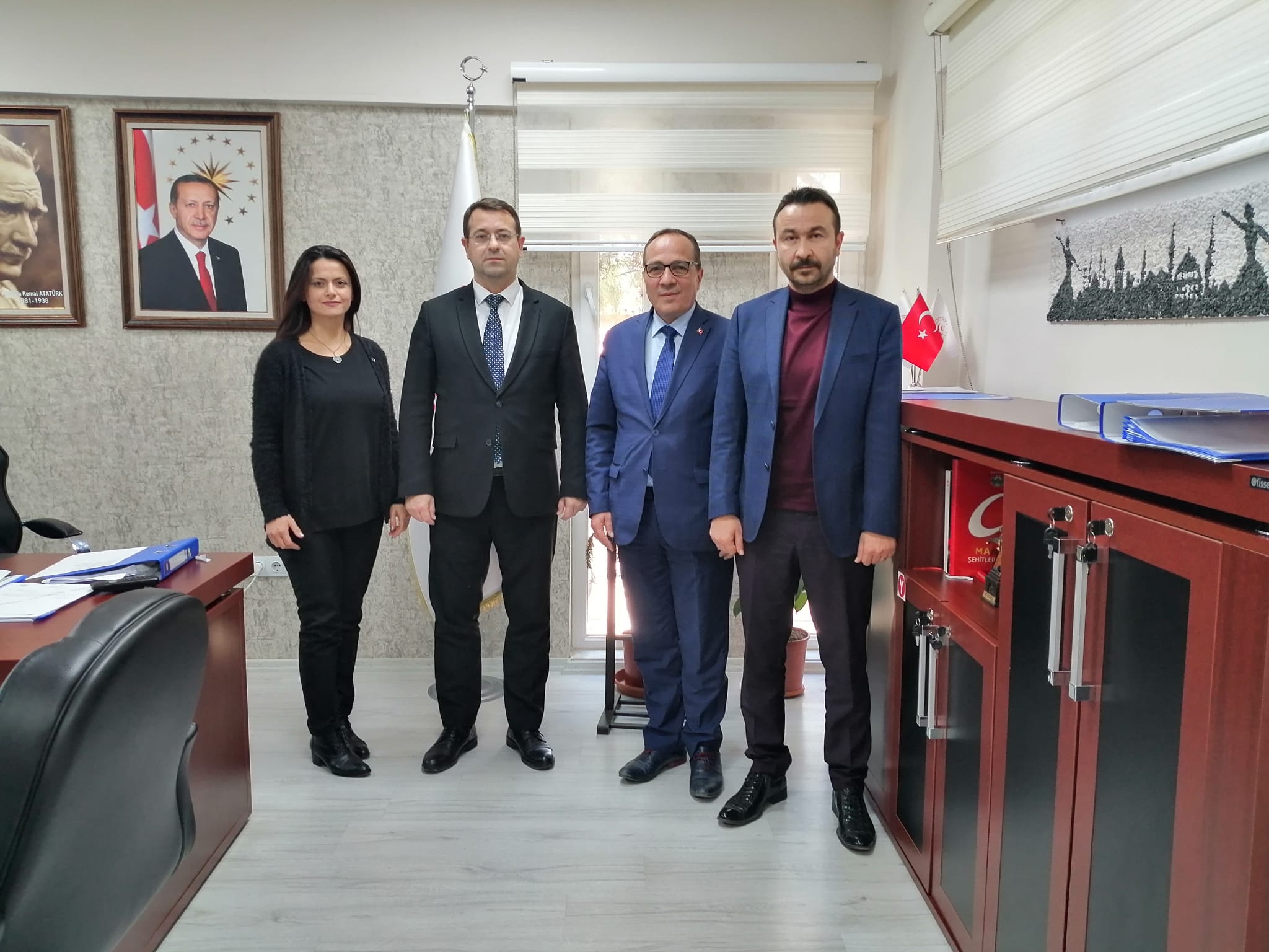 Türk Sağlık-Sen Manisa Şube Başkanı Aydın AKAGÜNDÜZ İl Müdürümüzü Ziyaret Etti