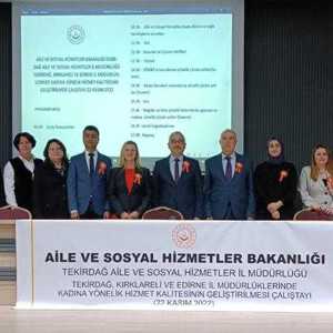 İl Müdürümüz, İl Müdür Yardımıcımız, SHM, ŞÖNİM, Kadın Konukevi Müdürlerimiz ve İlgili Meslek Personelimiz  Trakya Kadın Hizmetleri Çalıştayına Katılım Sağlanmıştır. - fotoğraf 1