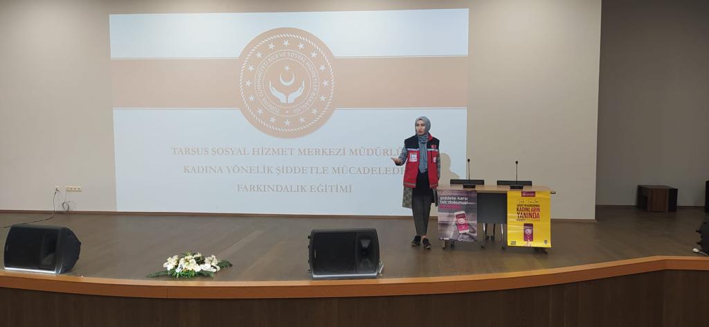 Tarsus SHM tarafından  Tarsus Üniversitesinde  ögrenim gören ögrencilere " Kadına Yönelik Şiddetle Mücadele" ile ilgili farkındalık eğitimi düzenlenmiştir.