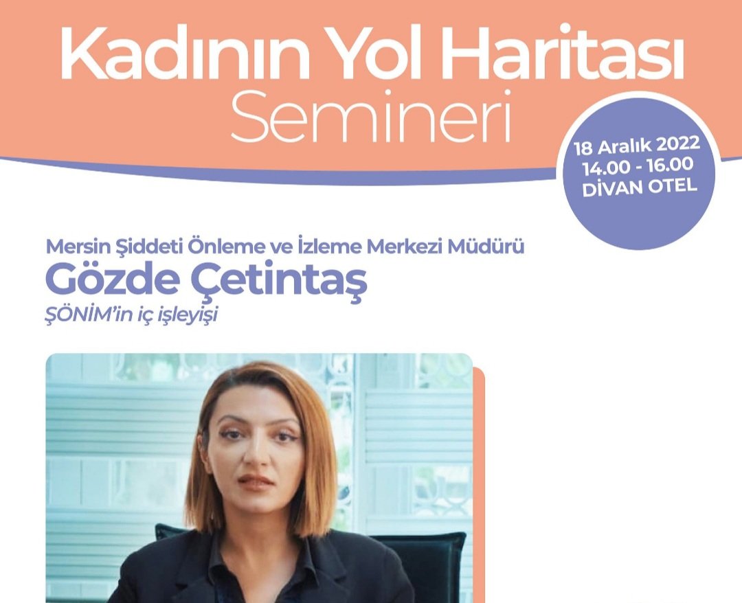 Mersin ŞÖNİM müdürümüz düzenlenen programda "6284 Sayılı Kanun ve Şiddet Önleme Merkezi İşleyişi"ni anlattı.