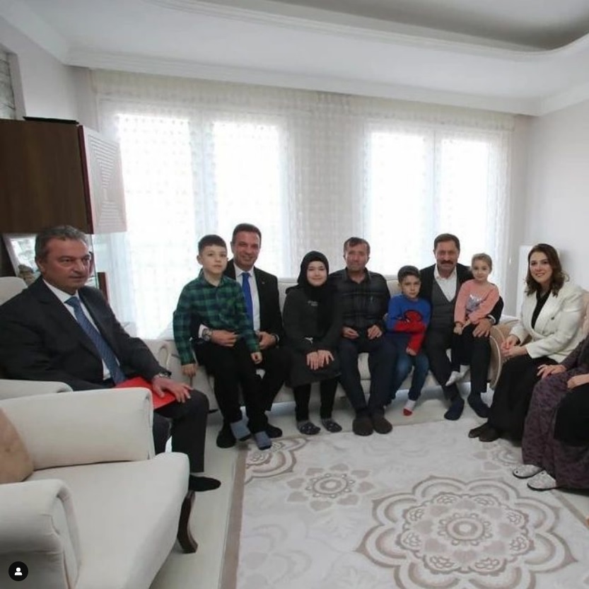 Şehidimiz Jandarma ER Mustafa BİLGİLİ'nin ailesine ziyaret.