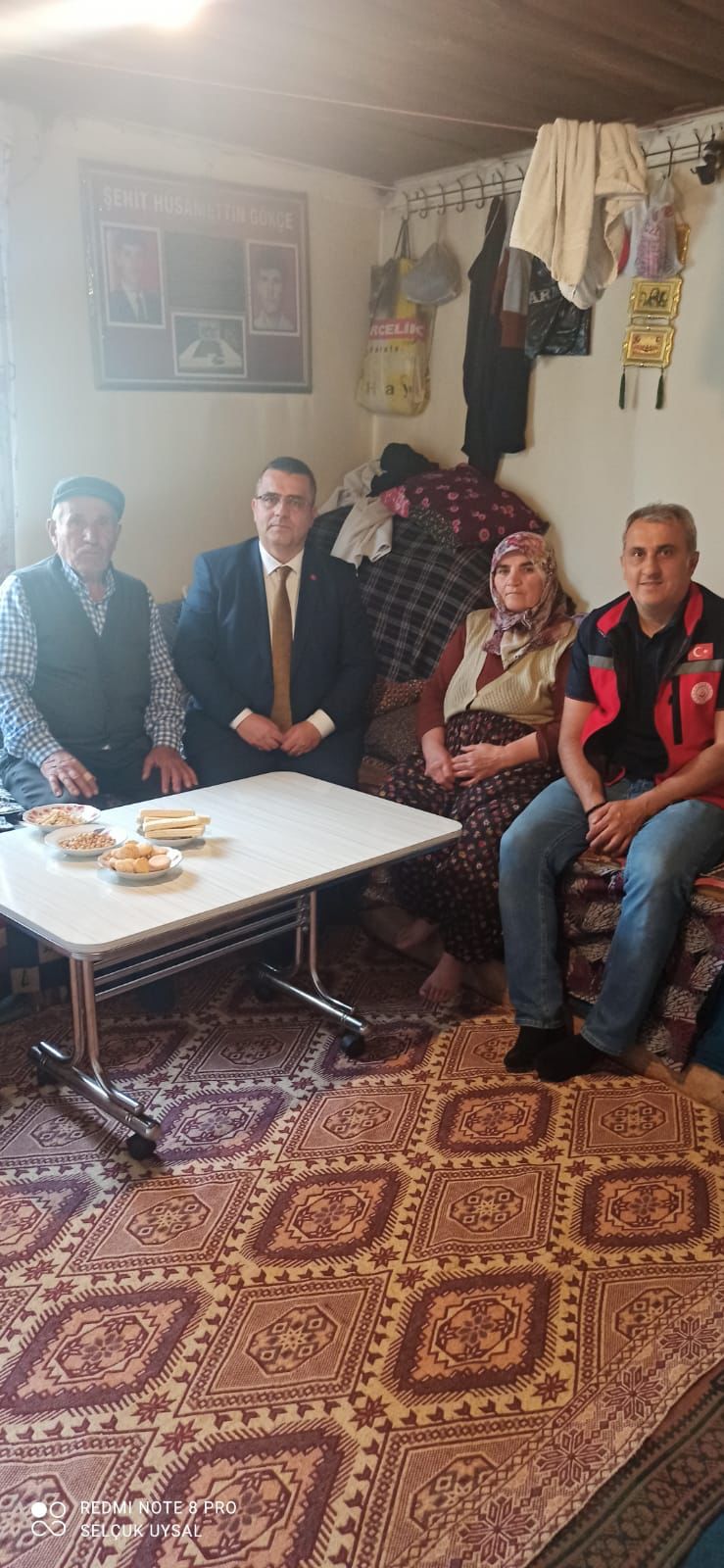 Şehidimiz Hüsamettin GÖKÇE'nin kıymetli ailesini ziyaret