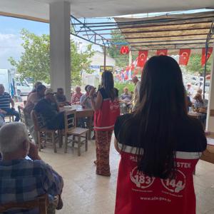 #ToroslarSHM, Kadın İrtibat Birimimiz, Gözne ve Ayvagediği Mahallesi kahvehanelerindeki erkek vatandaşlarımıza ''Kadına Yönelik Şiddetle Mücadele ve Erken Yaşta Zorla Evlilikle Mücadele'' konularında  eğitim verdi. - fotoğraf 4
