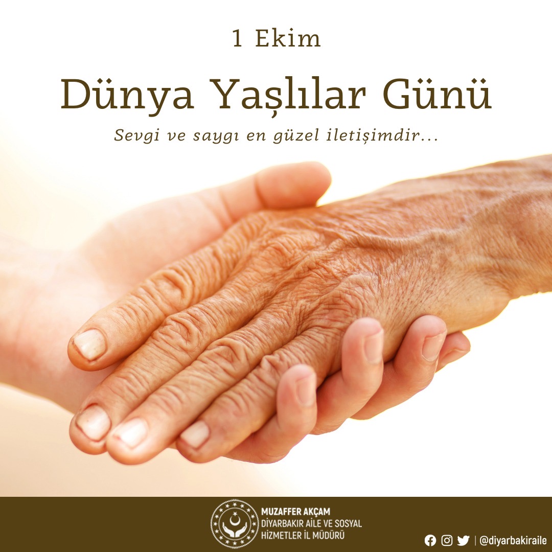 İl Müdürümüz Sn. Muzaffer AKÇAM’ın Dünya Yaşlılar Günü Mesajı