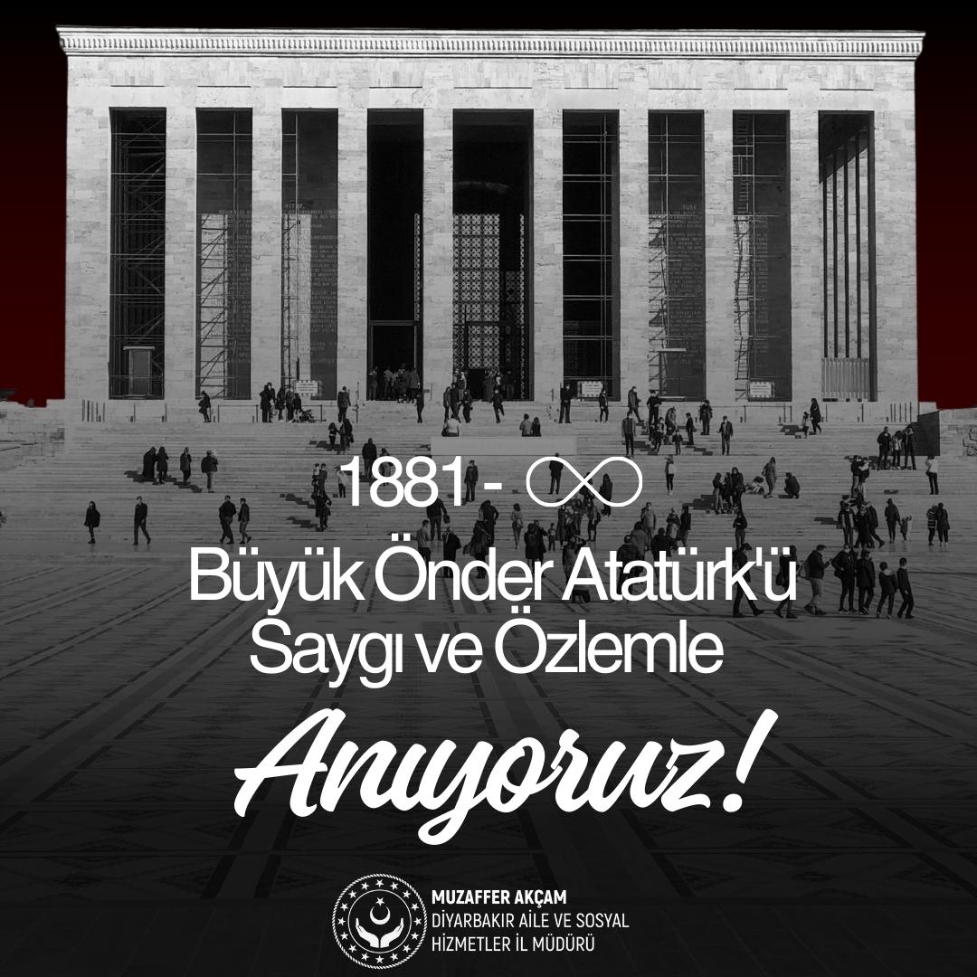 İl Müdürümüz Sn. Muzaffer AKÇAM'ın 10 Kasım Mesajı