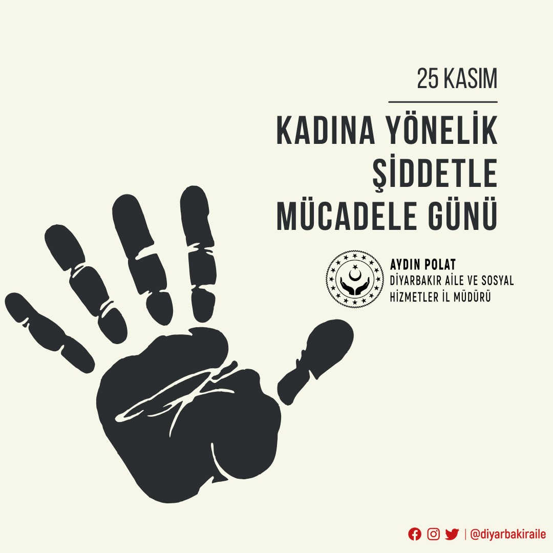 İl Müdürümüz Sn. Aydın POLAT'ın Kadına Yönelik Şiddete Karşı Uluslararası Mücadele Günü Mesajı