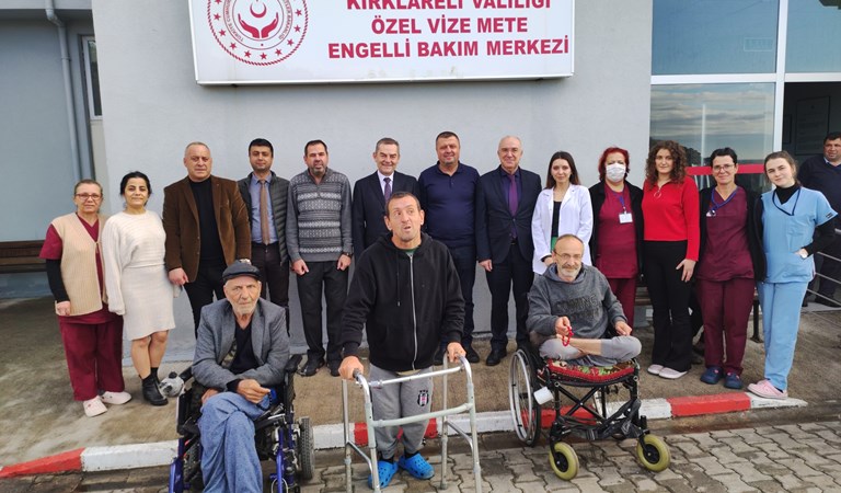 İl Müdürümüz Sayın Bilgin ÖZBAŞ Özel Vize Mete Engelli Bakım Merkezini Ziyaret Etti.