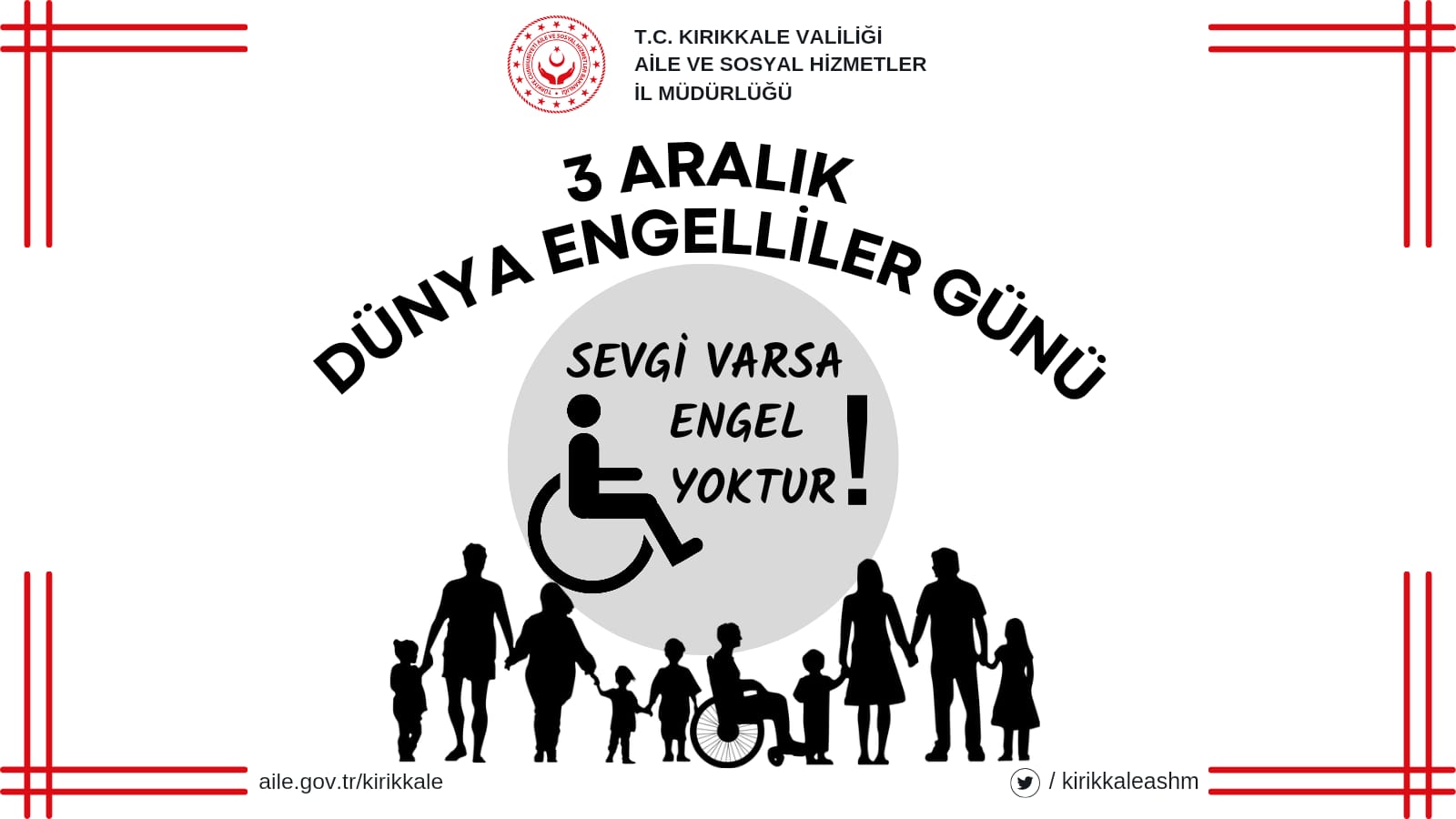 İl Müdürümüz Rukiye ERYILMAZ'ın 3 Aralık Dünya Engelliler Günü  Mesajı