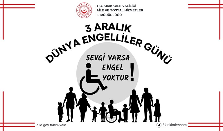 İl Müdürümüz Rukiye ERYILMAZ'ın 3 Aralık Dünya Engelliler Günü  Mesajı