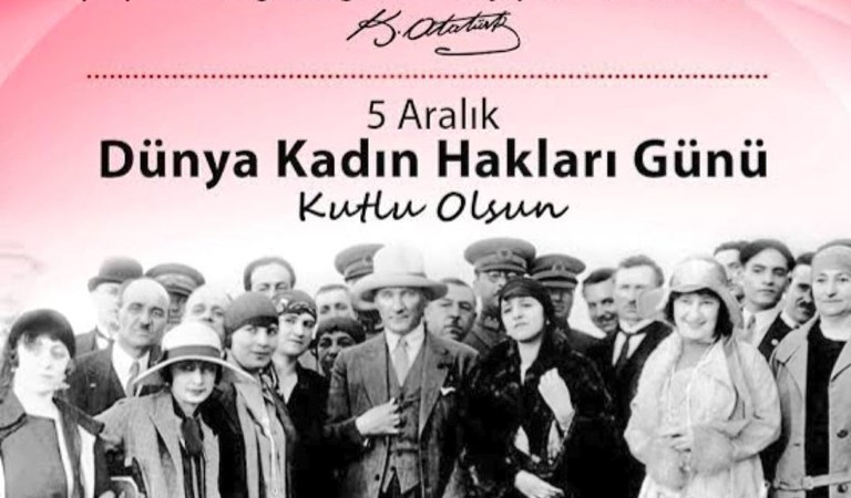 İl Müdürümüz Sayın Bilgin ÖZBAŞ’ ın “5 Aralık Kadın Hakları Günü ve Türk Kadınına Seçme ve Seçilme Hakkı” verilişinin 89. yıldönümüne ilişkin mesajı.