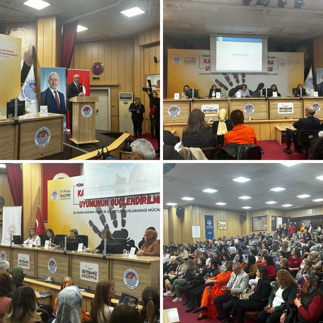 #25KasımKadınaYönelikŞiddetleMücadeleGünü kapsamında  @Akdenizbld  işbirliğiyle ''Kadının İş ve Aile Hayatına Uyumunun Güçlendirilmesi'' konulu panelimiz konuşmacı olarak akademisyenlerin ve uzmanların katılımıyla gerçekleştirildi.