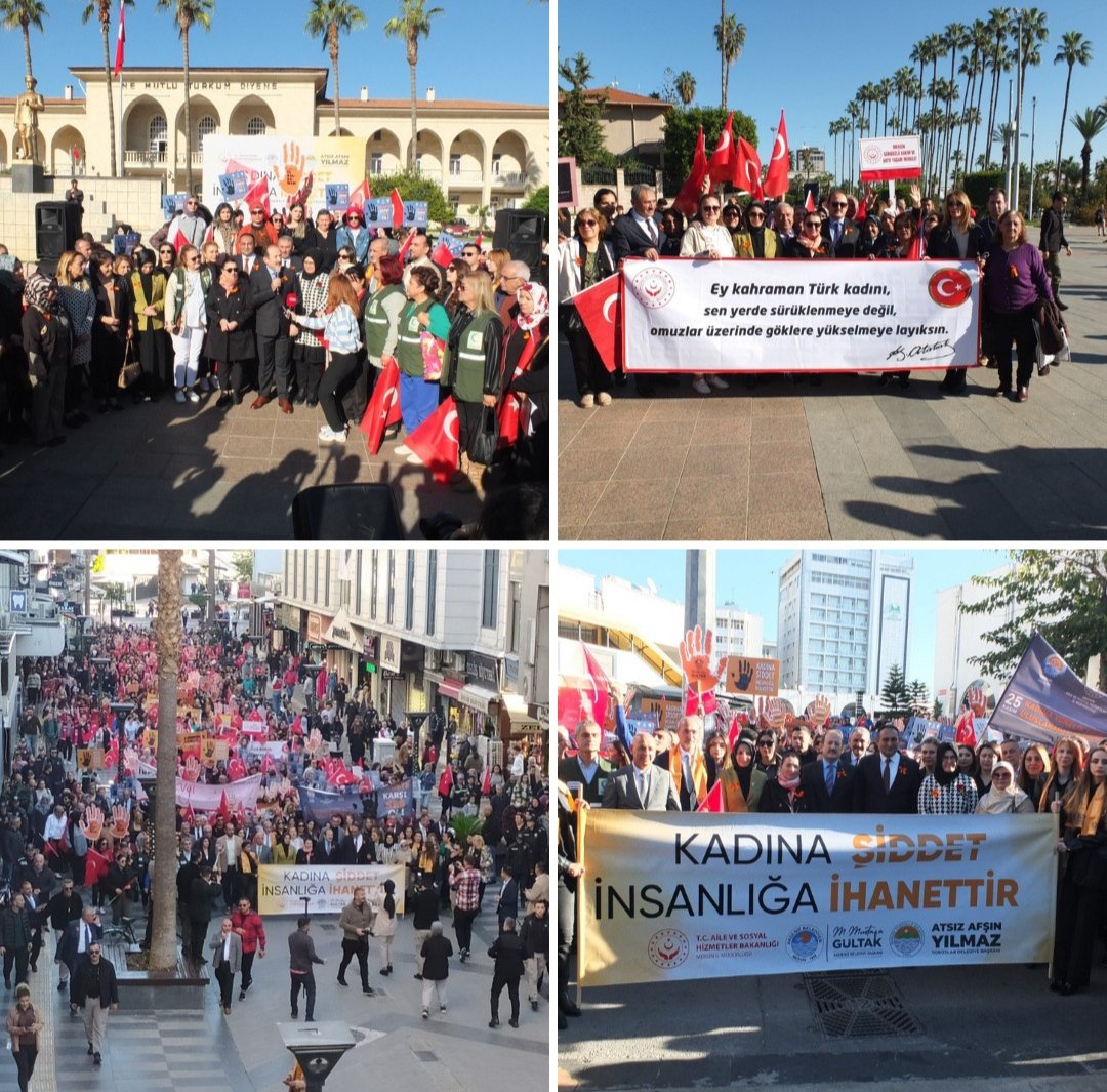 #25KasımKadınaYönelikŞiddetleMücadeleGünü kapsamında düzenlediğimiz farkındalık yürüyüşüne Valimiz Sn.Ali Hamza PEHLİVAN ve hanımefendi ile kamu kurum/kuruluşları, yerel yönetimler,STK'lar, personellerimiz ve vatandaşlarımızla katıldık.