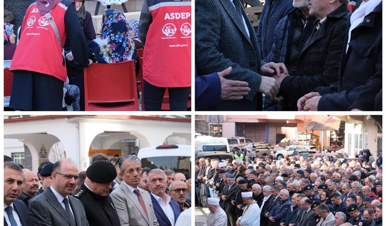  Şehit Jandarma Komando Er Muzaffer Köse'nin ebediyete irtihal eden muhterem babası Mehmet Köse'yi son yolculuğuna uğurladık