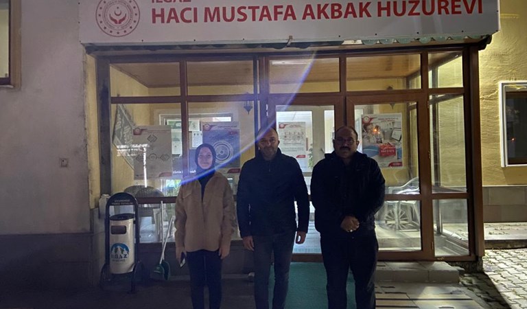 İl Müdürümüz Abdulhaluk LONGA'nın Ilgaz Hacı Mustafa AKBAK Huzurevi Ziyareti