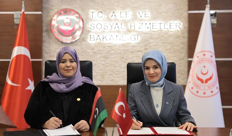 Türkiye ile Libya Arasında Sosyal Politika ve Sosyal Hizmet Alanlarında "İş birliği Mutabakat Zaptı" İmzalandı