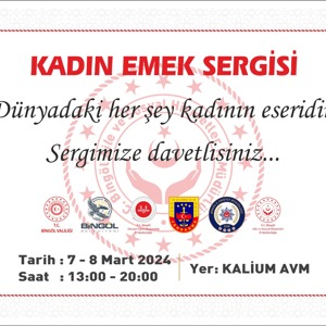 8 Mart Dünya Kadınlar Günü münasebetiyle İl Müdürlüğümüz tarafından düzenlenecek olan Kadın Emek Sergisine tüm halkımız davetlidir. - fotoğraf 1