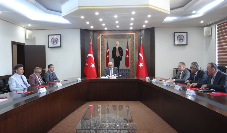 Valiliğimizde Türkiye Afet Müdahale Planı çalışma toplantısı gerçekleştirildi