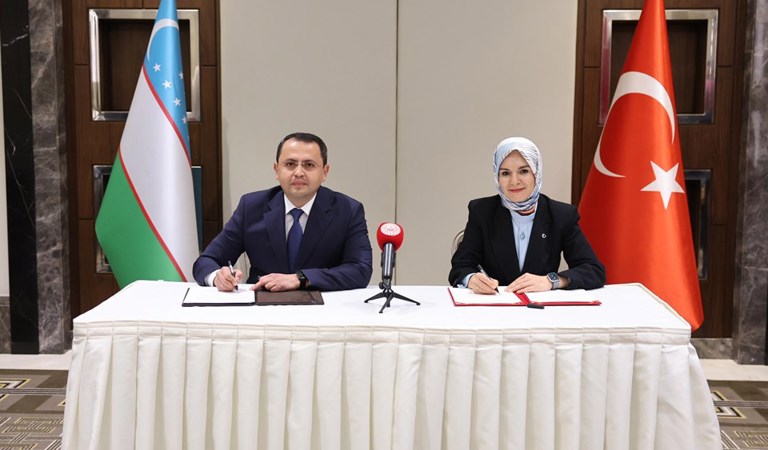 The Memorandum of Understanding between the Republic of Türkiye and Uzbekistan on Cooperation in Social Services" was signed