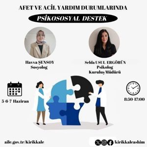 "Afet ve Acil Durumlarında Psikososyal Destek" Eğitim Programı - fotoğraf 3