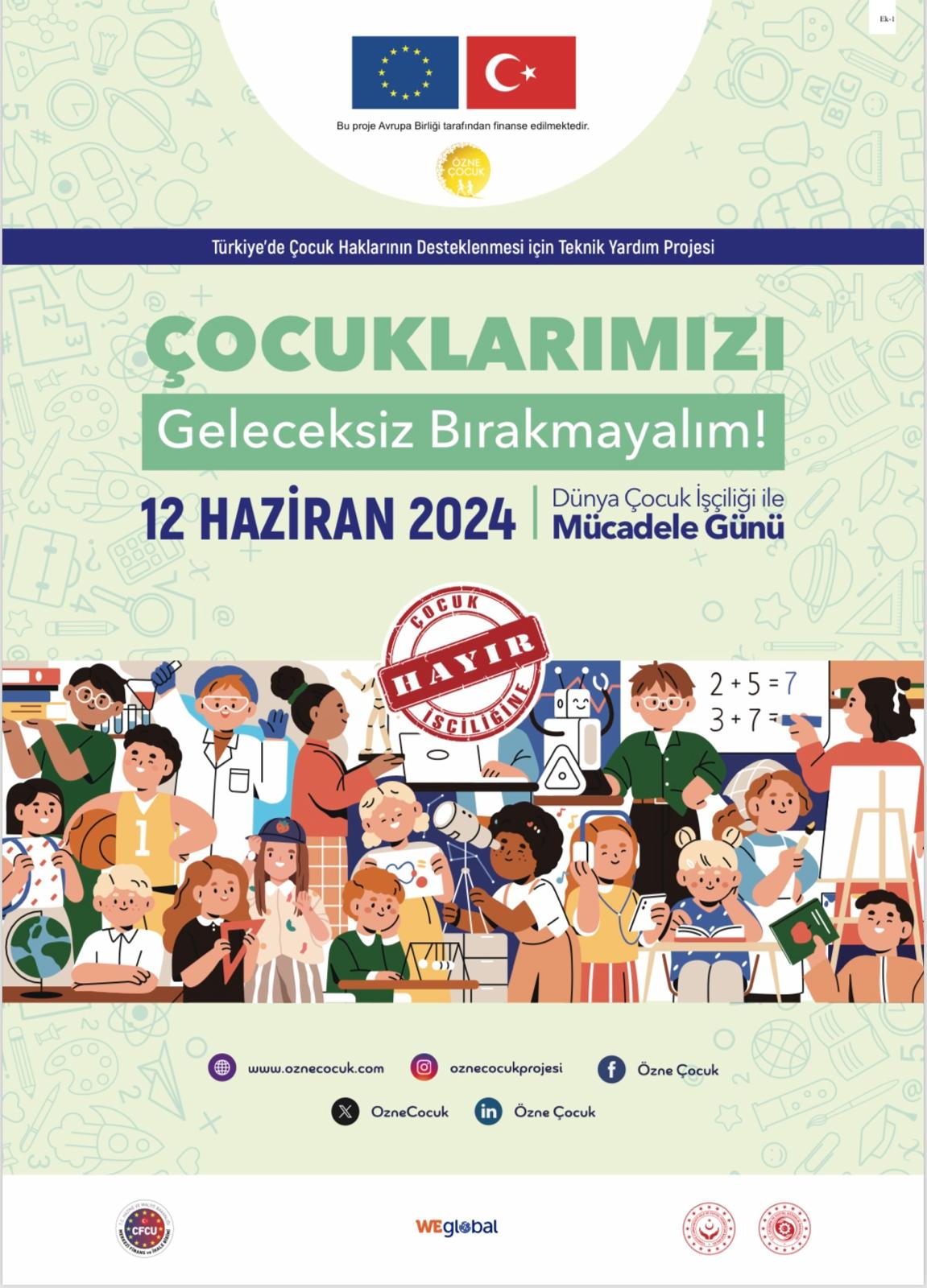 İl Müdürümüz Arif Laçin'in 12 Haziran Çocuk İşçiliği ile Mücadele Günü Mesajı