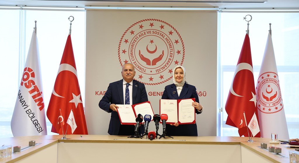 Aile ve Sosyal Hizmetler Bakanlığı ile OSTİM OSB arasında kadınlar ve kız öğrencilere yönelik iş birliği
