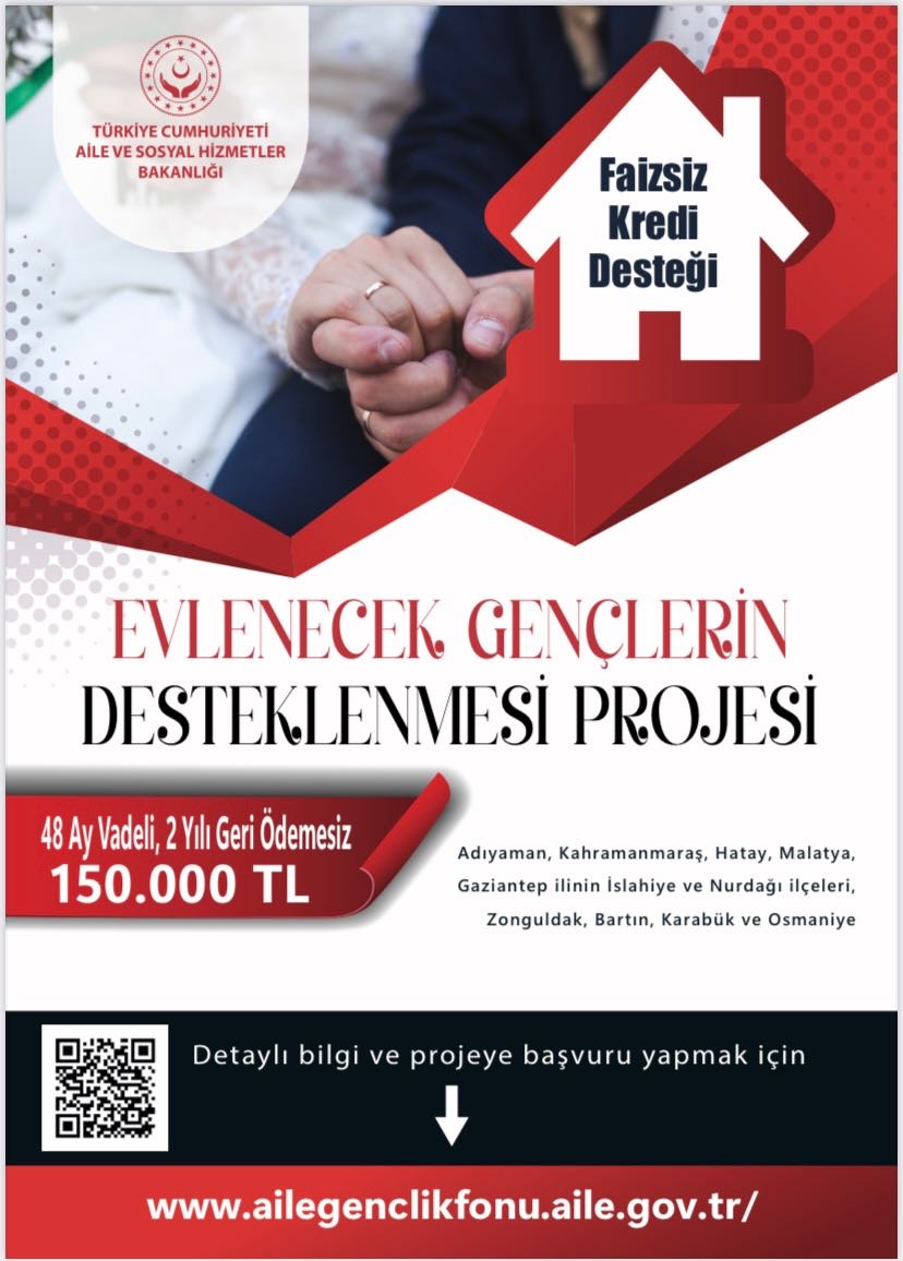 Evlenecek Gençlerin Desteklenmesi Projesi Başvuruları Devam Ediyor