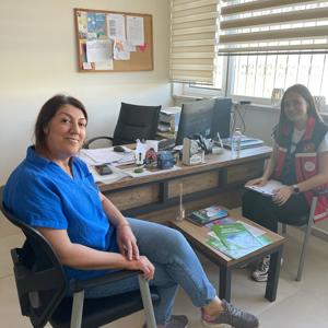 #MezitliSHM tarafından #ÇocuklarGüvendeProjesi kapsamında Şehit Fatih Soydan Ortaokulu, Ulaştırma Hizmetleri M.T.A.L ve Davultepe Sağlık Meslek Lisesi ziyaret edilerek okul idarecileri ve rehber öğretmenlere bilgilendirme çalışması yapıldı. - fotoğraf 1
