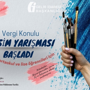 Gelir İdaresi Başkanlığınca; kamuoyunda vergi bilincinin oluşturulması, genç nesillerde vergi bilincinin daha küçük yaşlarda gelişmesini sağlamak üzere, ilkokul, ortaöğretim, lise ve dengiokullarda "Vergi konulu resim yarışması" düzenlenmektedir. Son yükleme tarihi 15 Aralık'tır. - fotoğraf 1