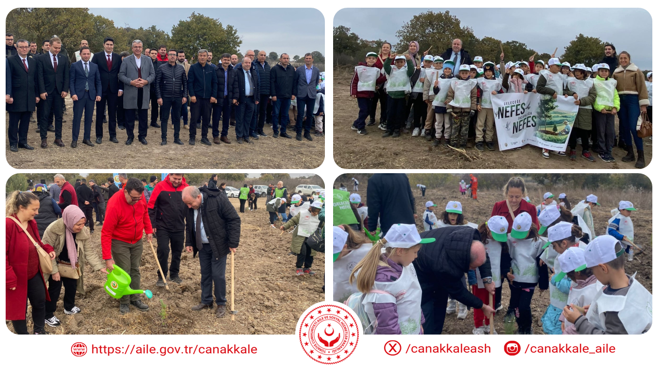 11 Kasım Milli Ağaçlandırma Günü Biga İlçesi Etkinlikleri