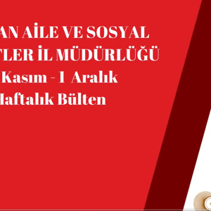 Haftalık Bülten 25 Kasım - 01 Aralık 2024 - fotoğraf 1