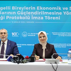 Kadın ve engellilerin sosyal hayata katılımlarının güçlendirilmesine yönelik iş birliği protokolü imzalandı - fotoğraf 1