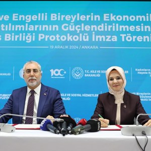 Kadın ve engellilerin sosyal hayata katılımlarının güçlendirilmesine yönelik iş birliği protokolü imzalandı - fotoğraf 1