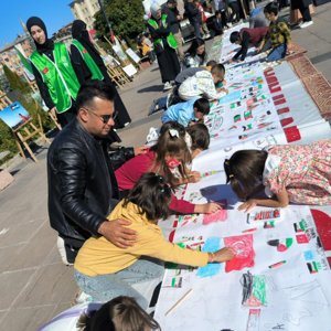 Filistinli Çocukların Hayallerini Çizdik - fotoğraf 2