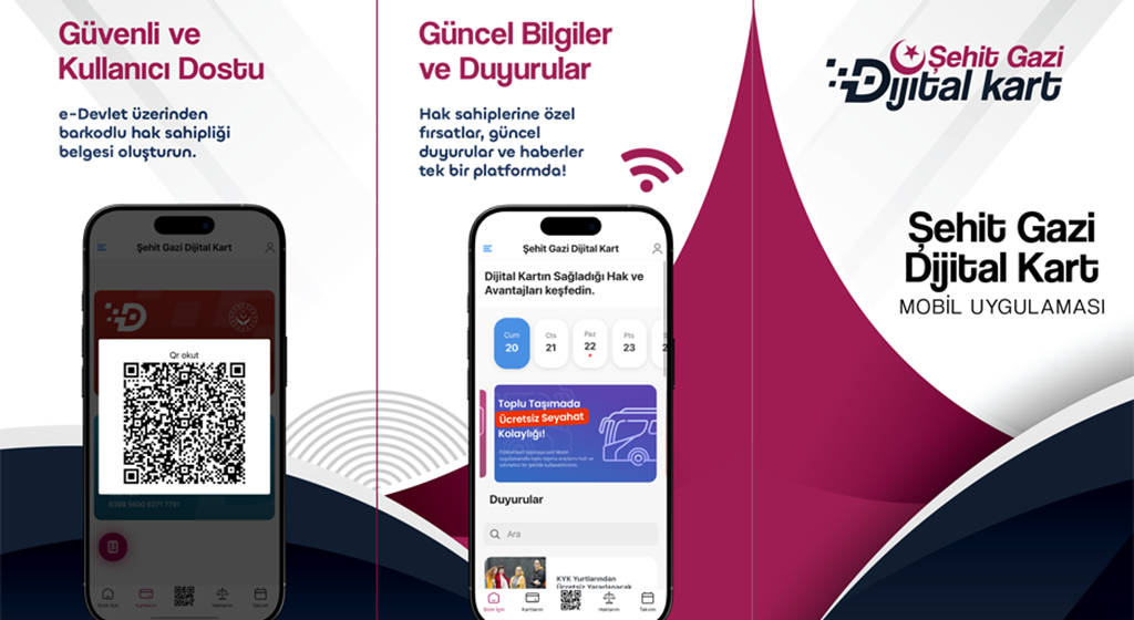 "Şehit Gazi Dijital Kart" hayata geçirildi