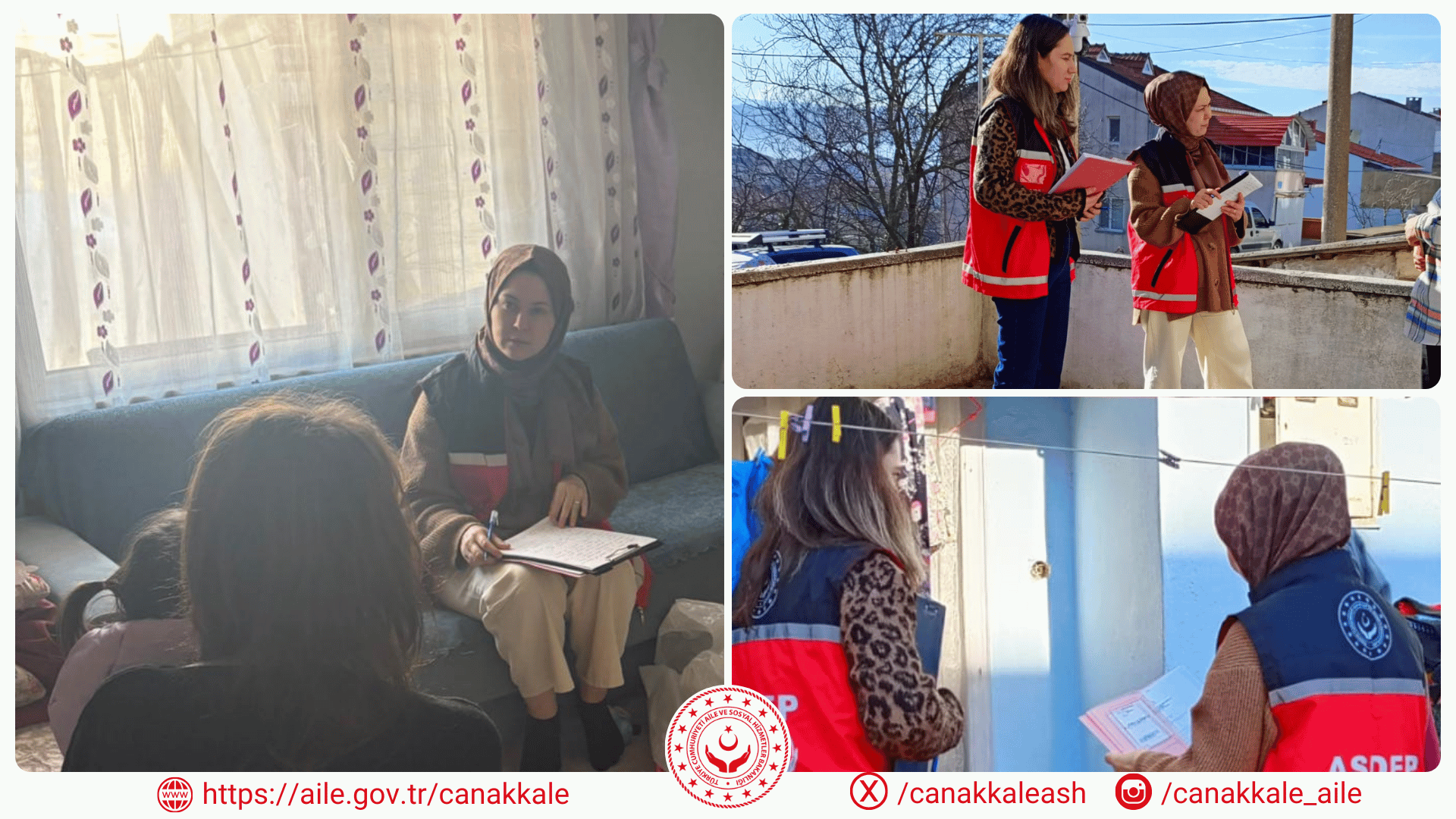 Biga Merkez ve Köylerinde Hane Ziyaretleri