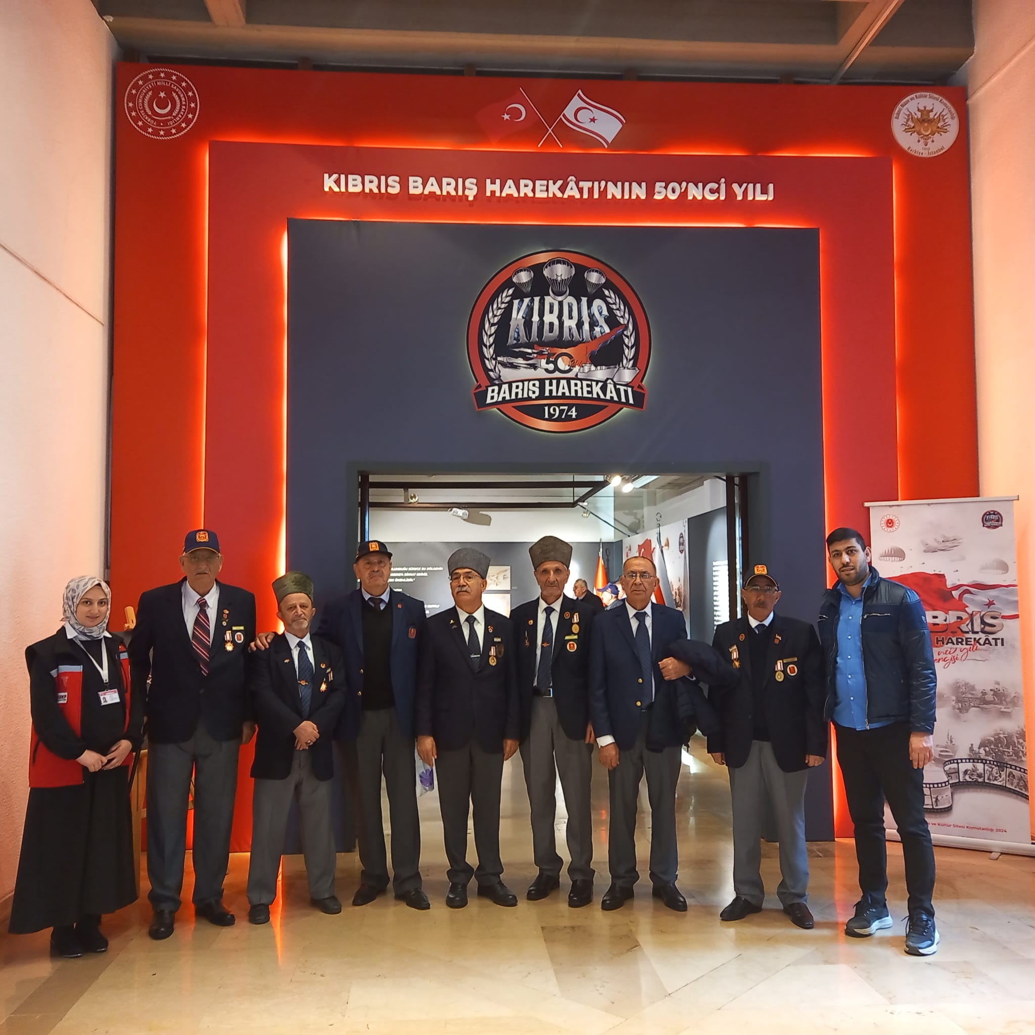 Kıbrıs Barış Harekâtı’nın 50. Yılı Sergisi ziyaret edilmiştir.