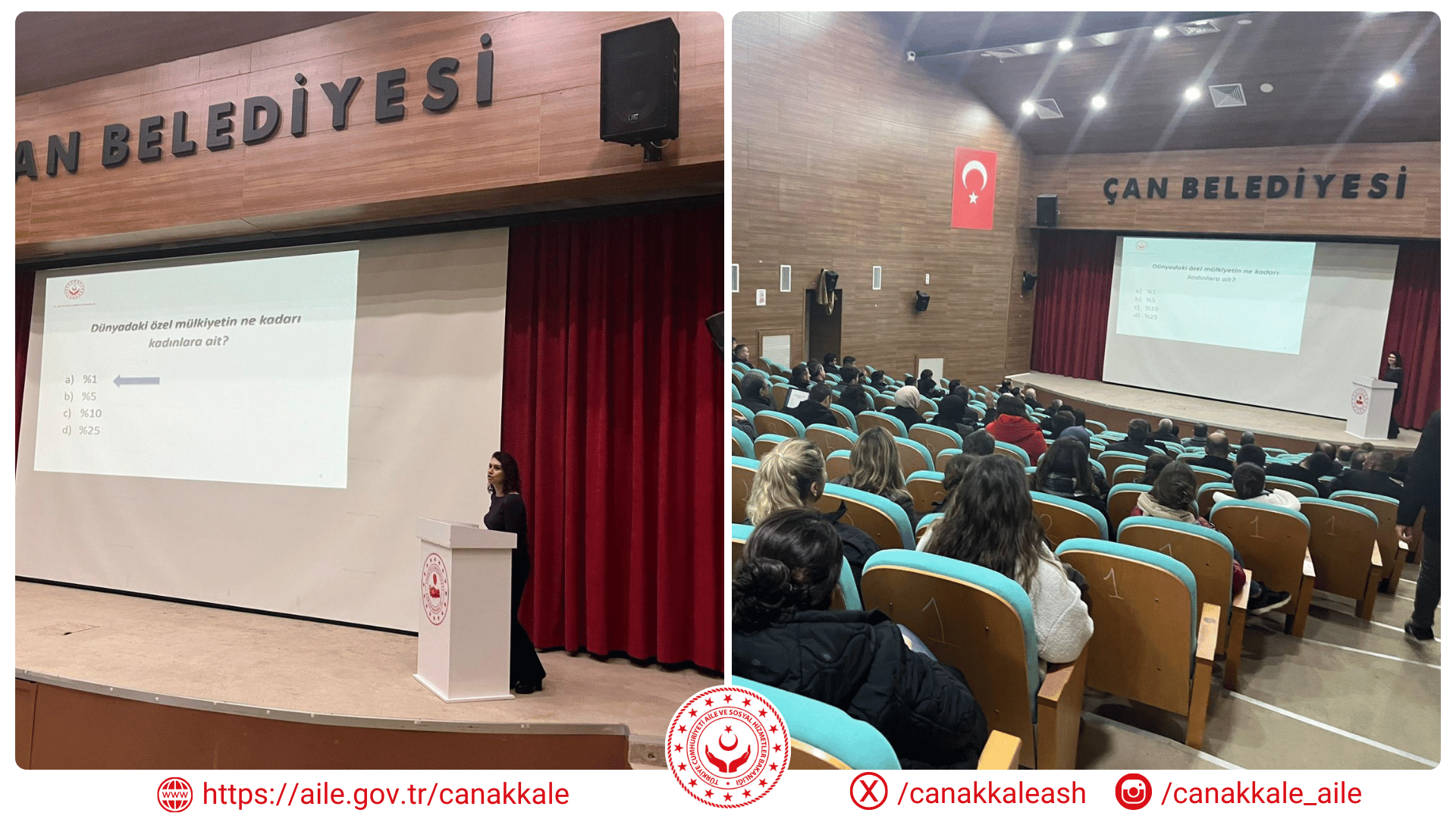 Çan İlçesi Kadına Yönelik Şiddetle Mücadele Eğitimi