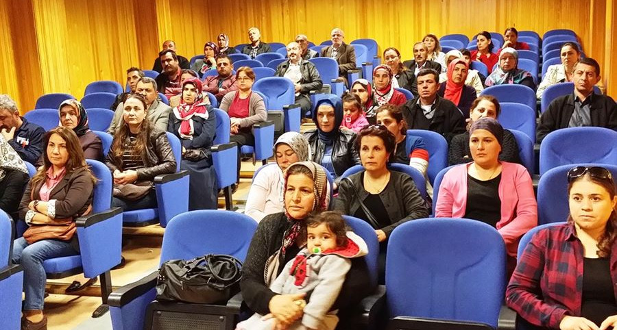 Hatay'da Aile Eğitim Programı kapsamında " Madde Kullanım Riski ve Madde  Bağımlılığından Korunma " konulu seminer verildi.
