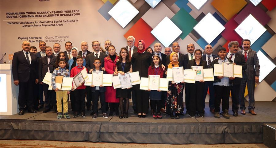 Romanların Yoğun Olarak Yaşadığı Yerlerde Sosyal İçermenin Desteklenmesi Operasyonu - SİROMA Kapanış Konferansı ve resim yarışması ödül töreni düzenlendi.