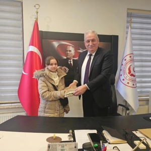 Tekvando Avrupa Üçüncüsü Elif’i Müdürlüğümüzde Ağırladık - fotoğraf 1